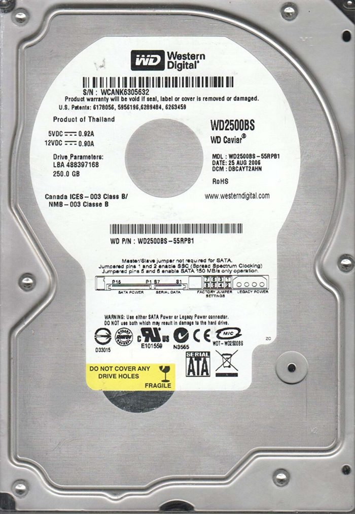 WD2500BS