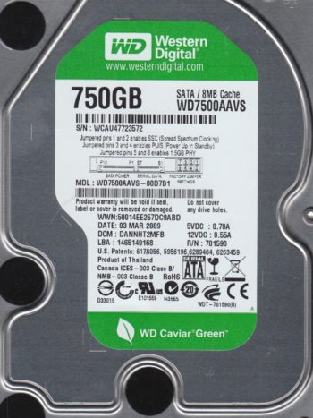 WD7500AAVS